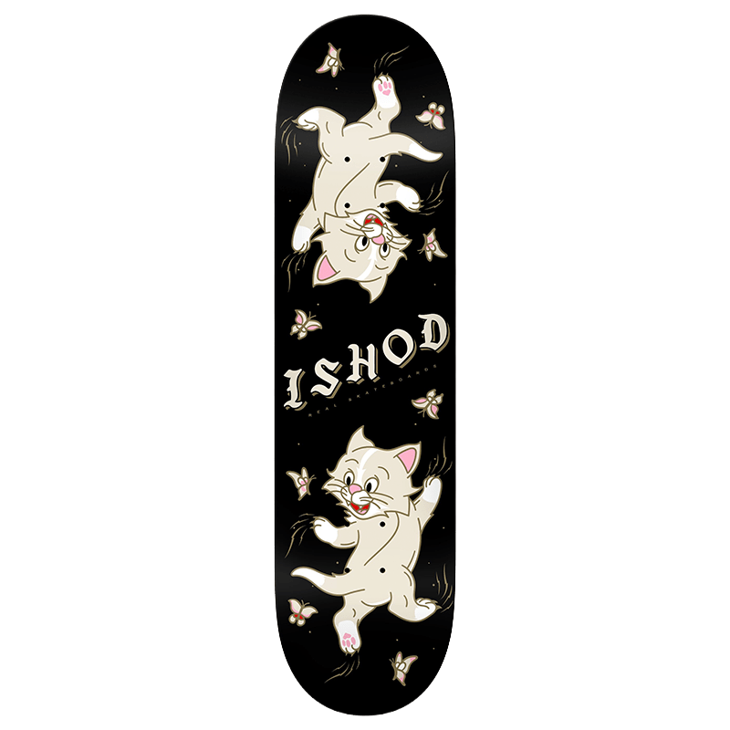 Real Ishod Wair Kitten Scratch Twin Tail Skateboard Deck - 7B Boardshop