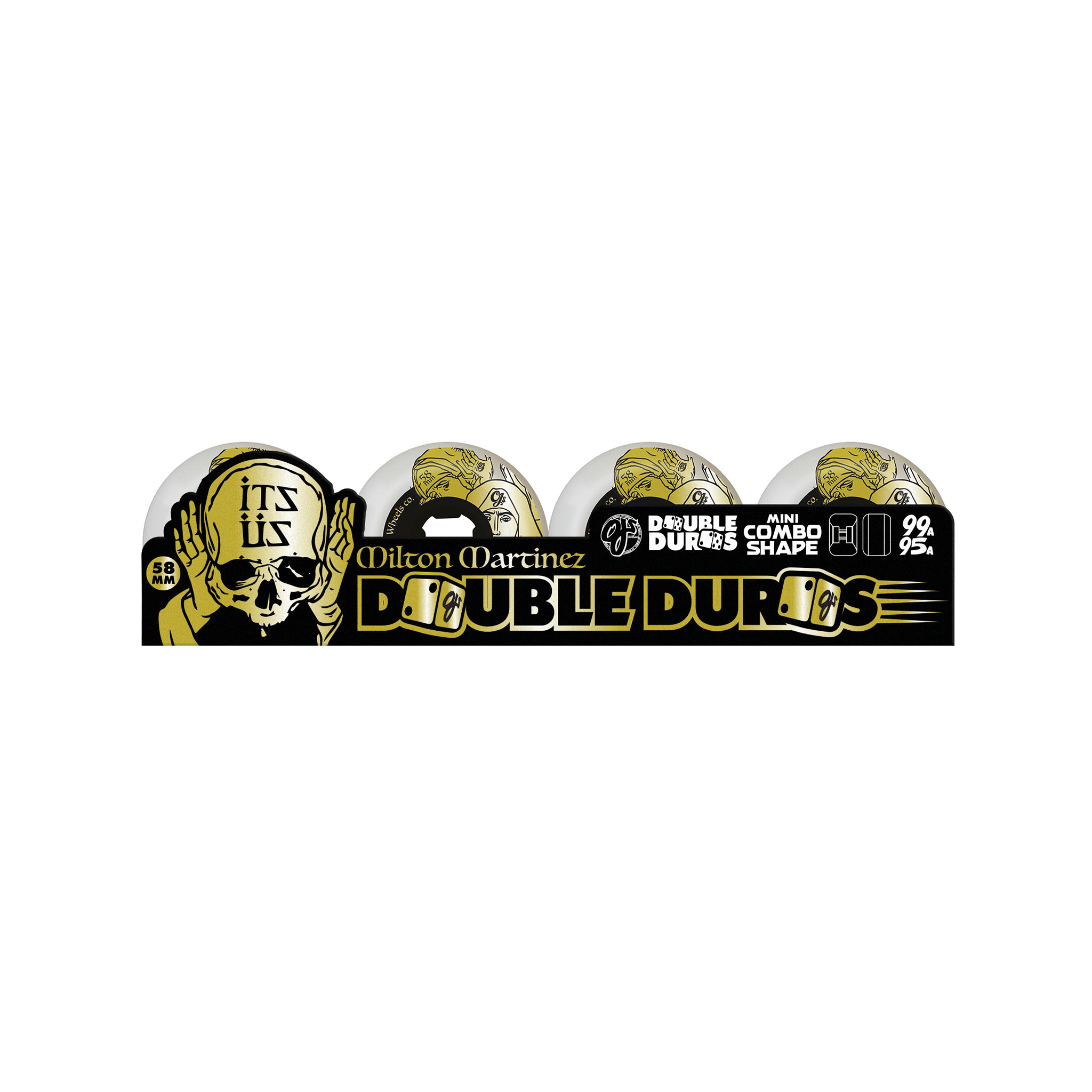 OJ Wheels Milton Martinez 'It's Us Witches' Double Duro 58mm Skateboard Wheels 99a/95a - 7B Boardshop