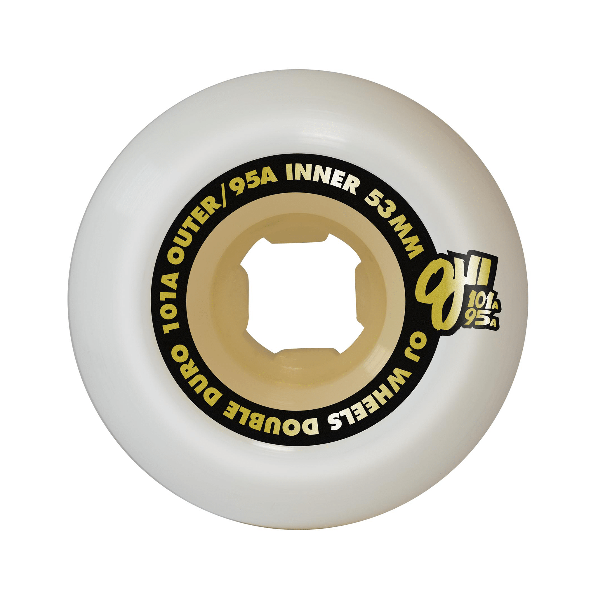 OJ Wheels Double Duro Gum Hardline 53mm Skateboard Wheels 101a/95a - 7B Boardshop