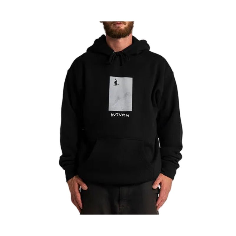 Autumn Air Time Hooded Fleece - Black - 7B Boardshop