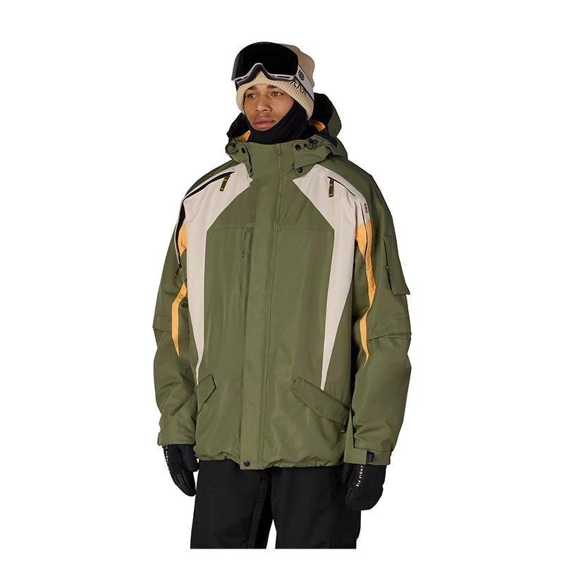 686 Men's 2003 Atom Jacket – Green Colorblock - 7B Boardshop