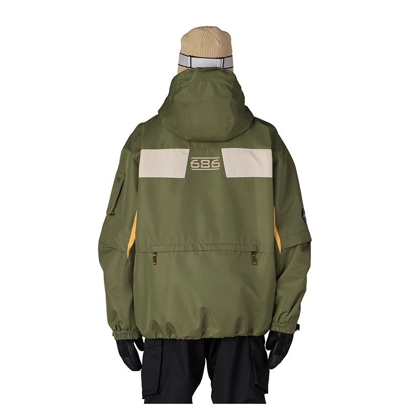 686 Men's 2003 Atom Jacket – Green Colorblock - 7B Boardshop