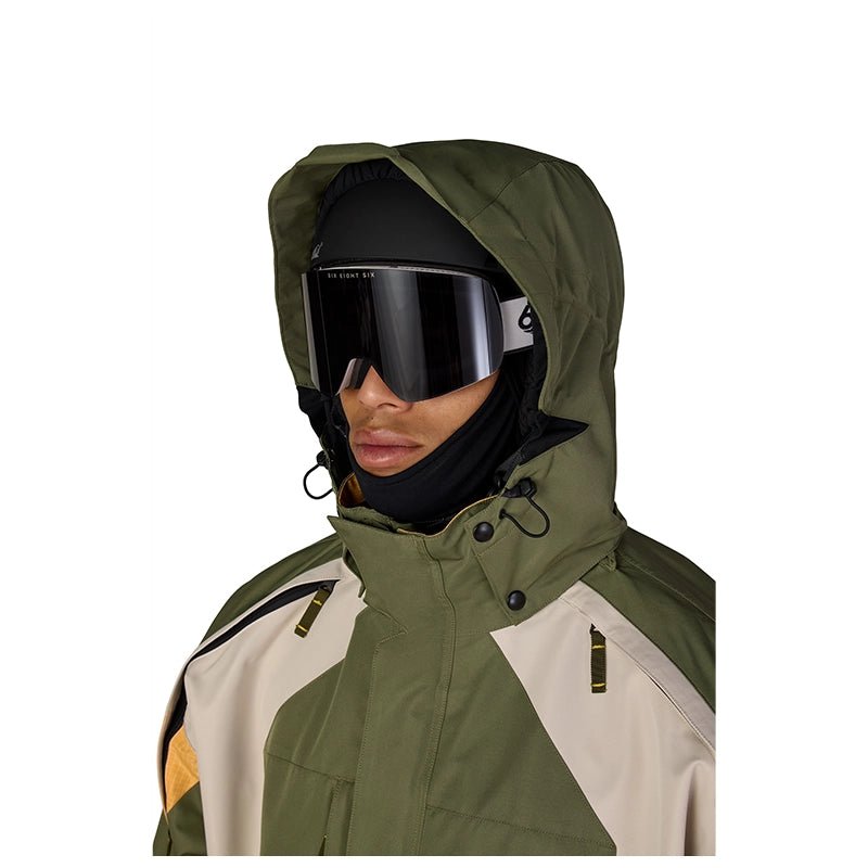 686 Men's 2003 Atom Jacket – Green Colorblock - 7B Boardshop