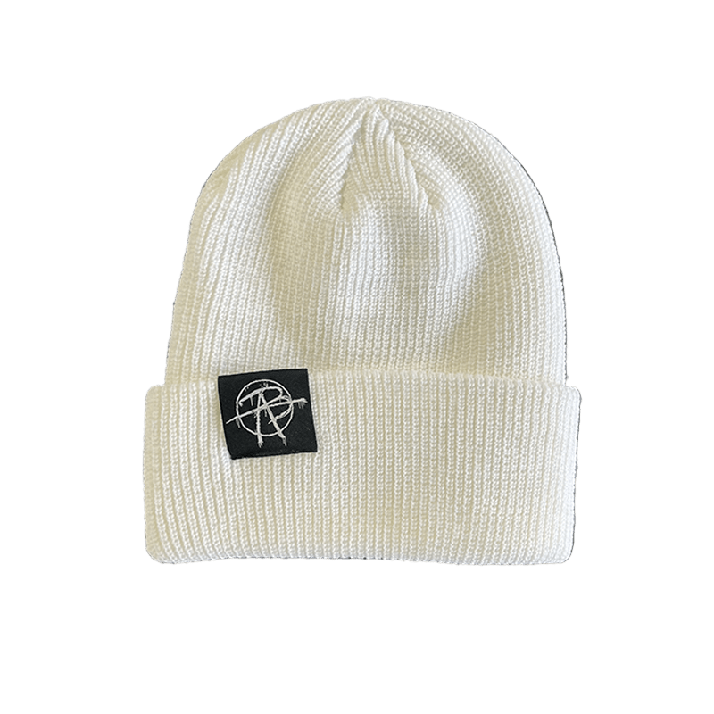 7B Anarchy Beanie - White - 7B Boardshop