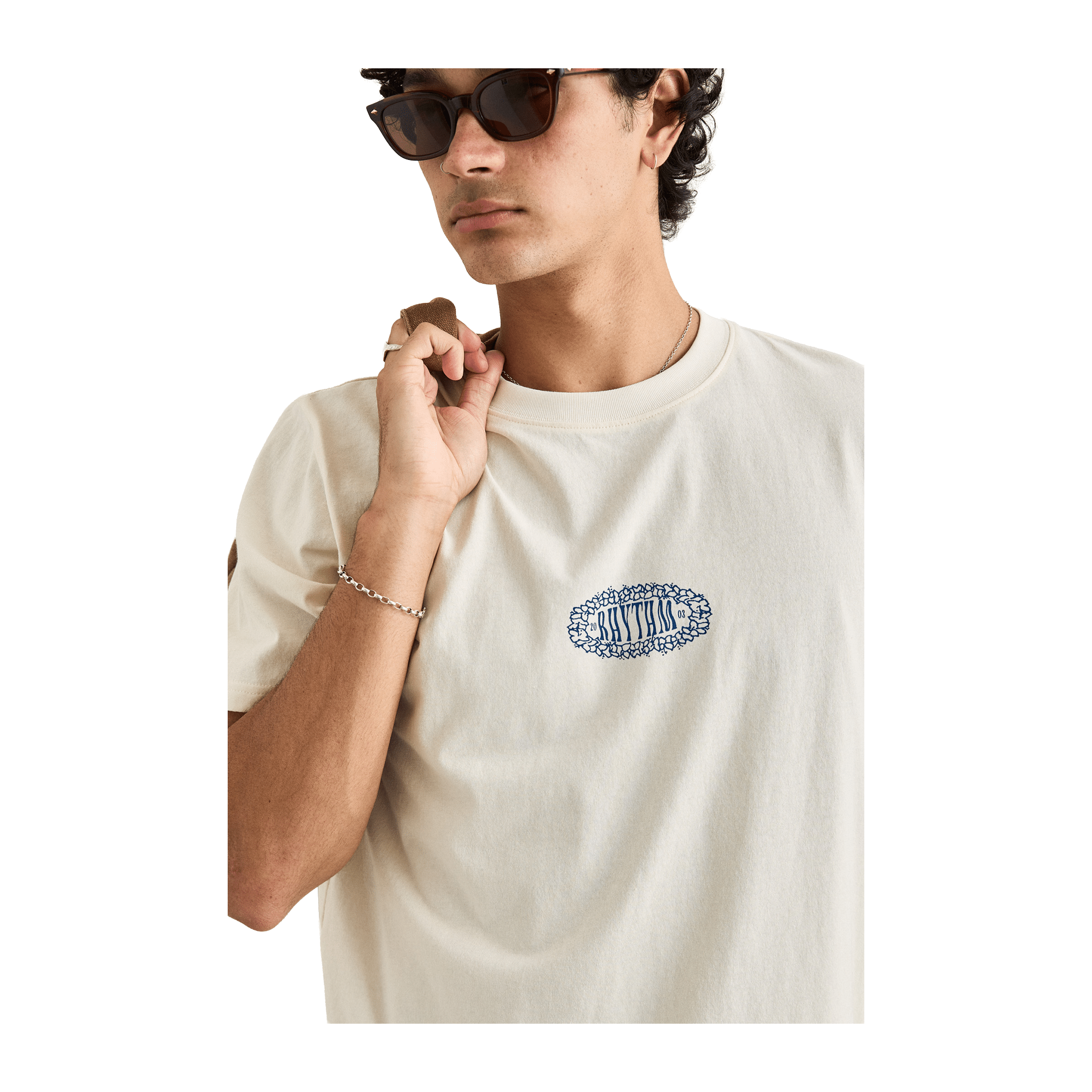 Rhythm Breeze Short Sleeve Tee | Ecru - 7B Boardshop