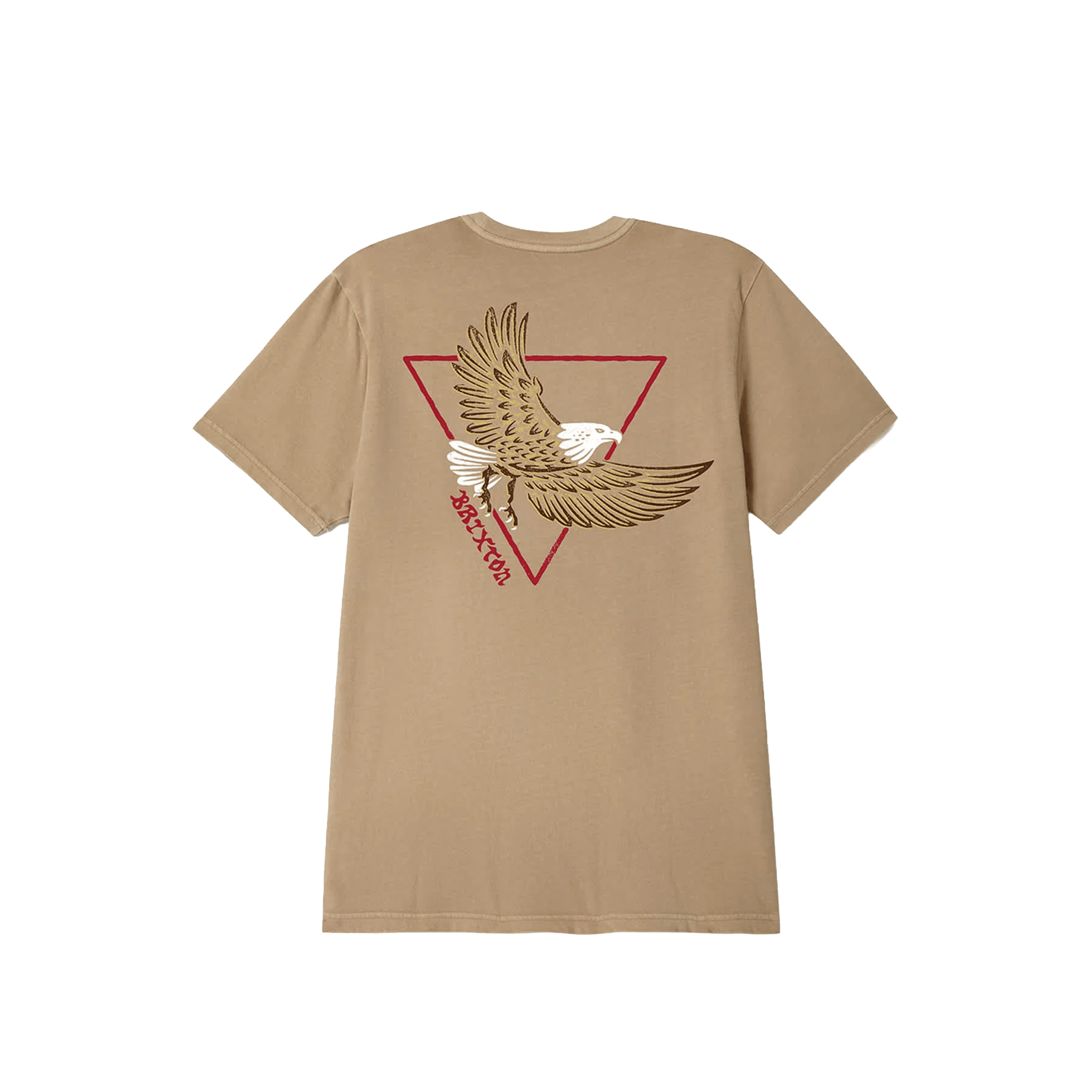 Brixton Opal Short Sleeve Tee – Timeless Taupe Worn Wash Graphic T-Shirt - 7B Boardshop