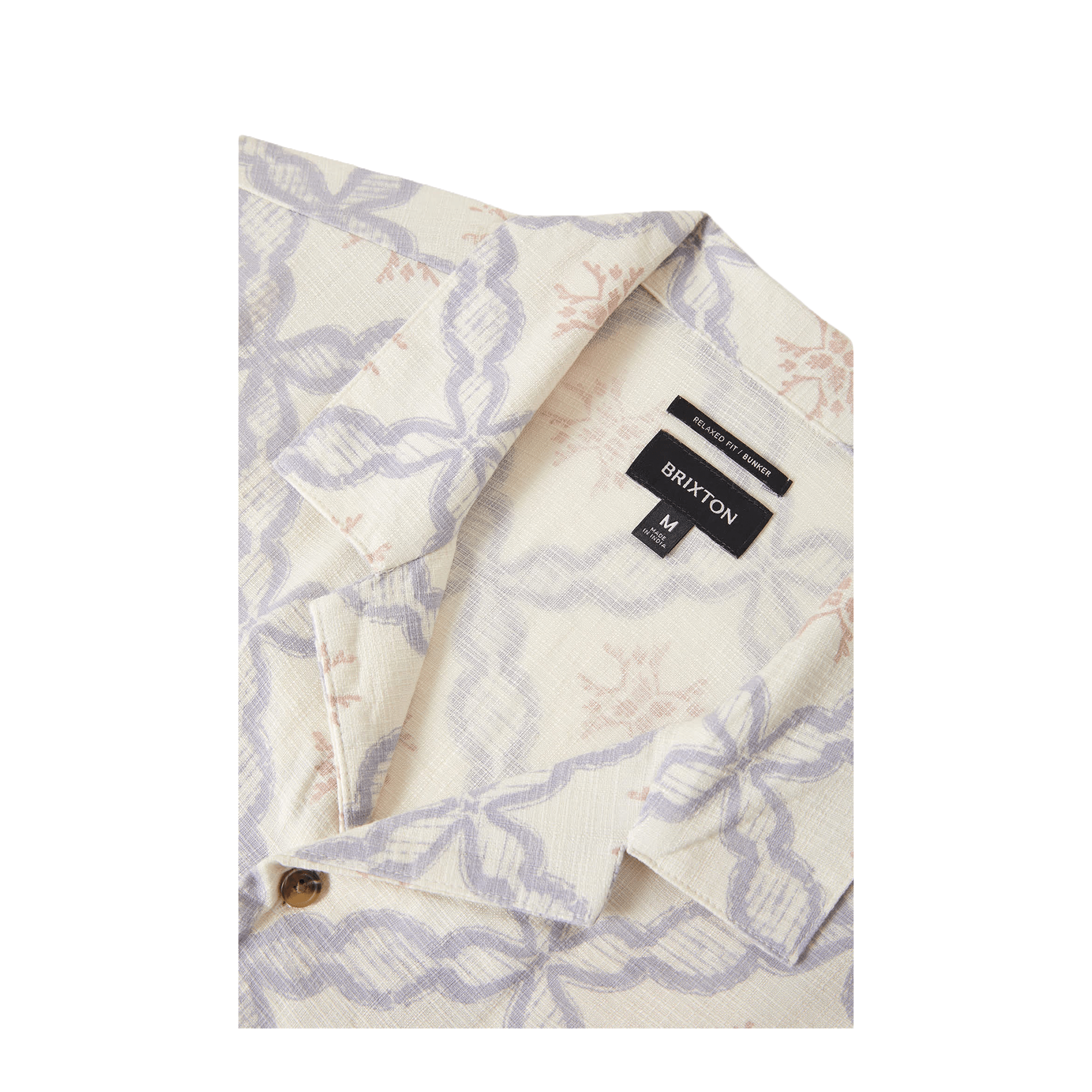 Brixton Bunker Slub Short Sleeve Woven Shirt - 7B Boardshop