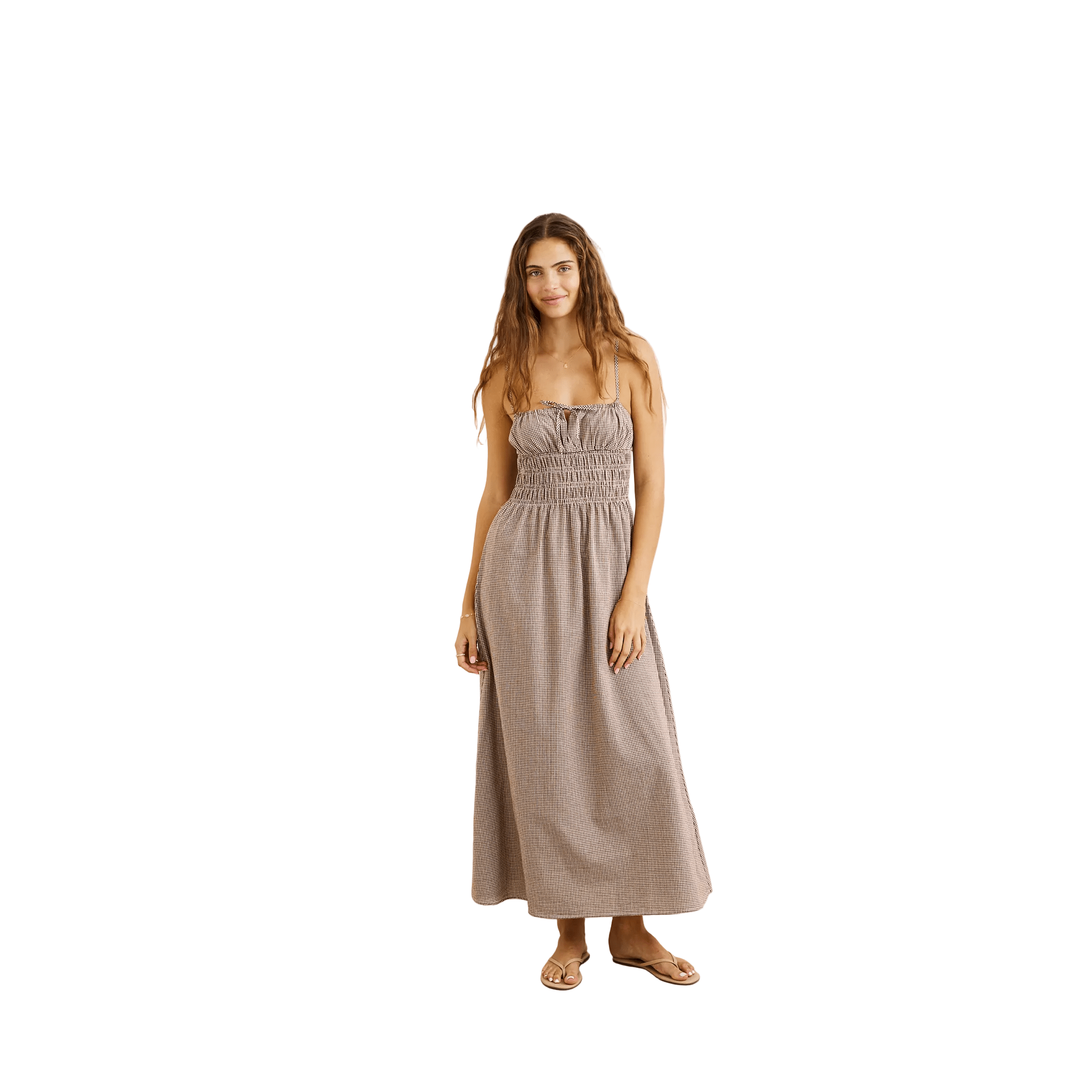 Rhythm London Check Midi Dress - 7B Boardshop