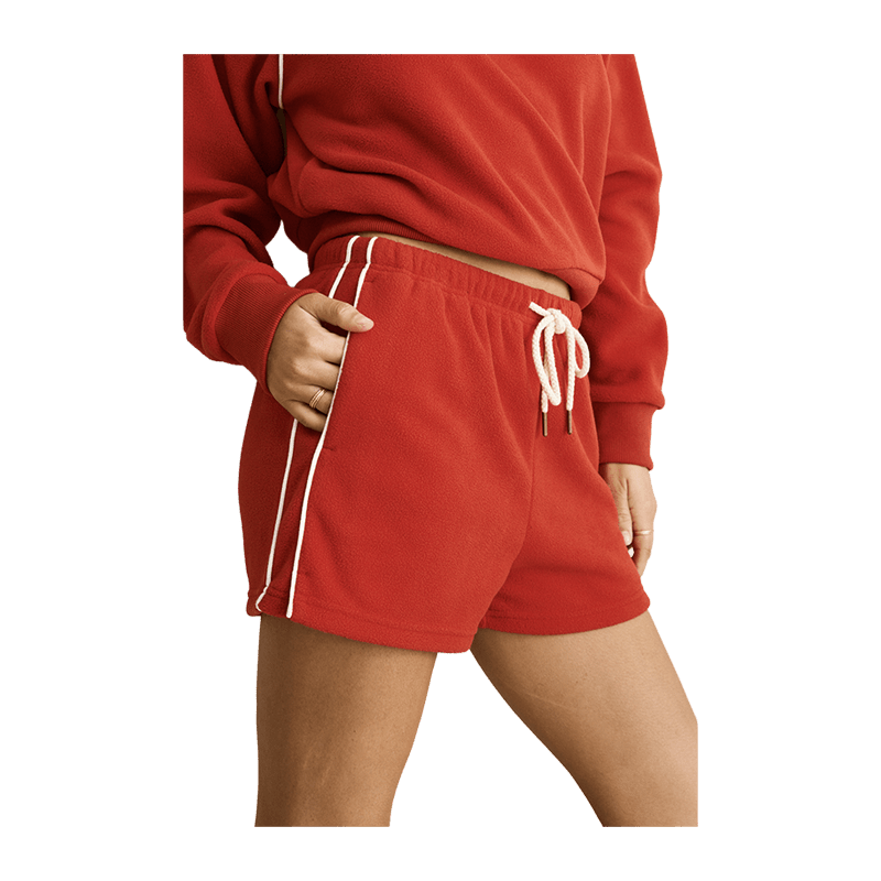 Rhythm Women's Pipe Polar Fleece Short – Cherry - 7B Boardshop