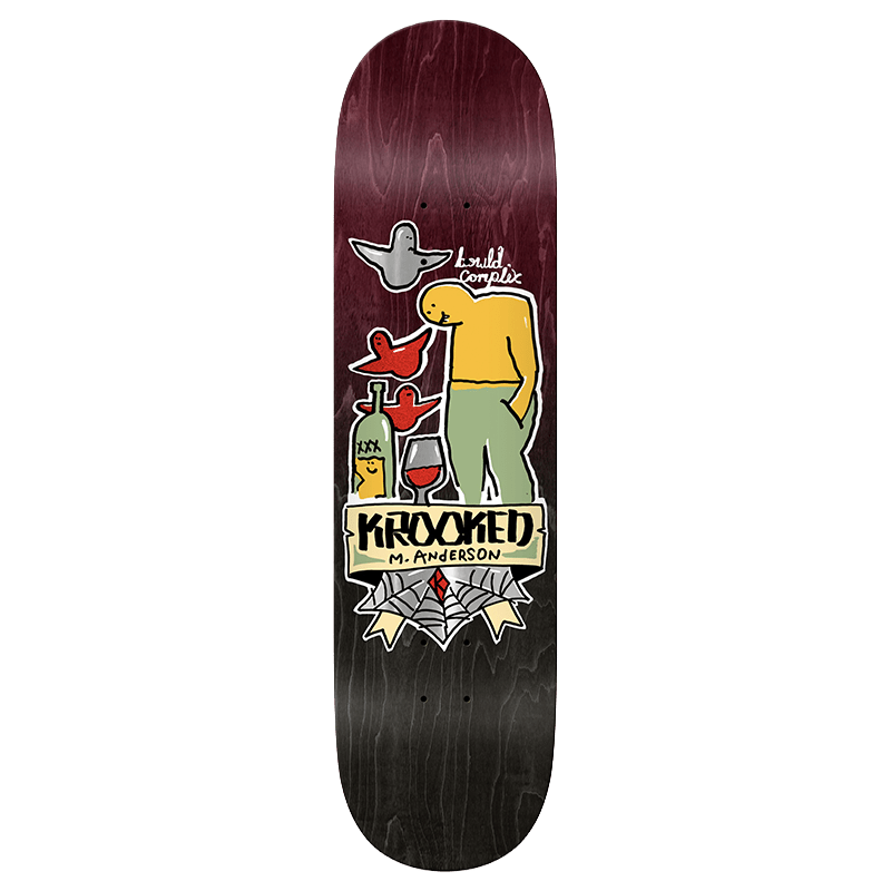 Krooked Manderson Comlex 8.38" Skateboard Deck - 7B Boardshop