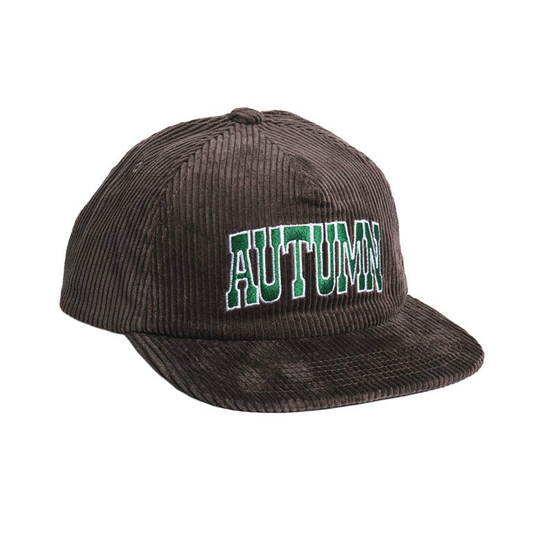 Autumn Headwear Cord Five Panel Snapback Hat - Chocolate - 7B Boardshop