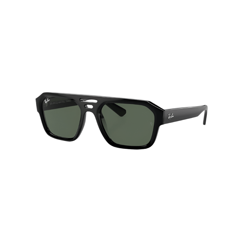 Ray-Ban Corrigan RB4397 Sunglasses - Black / Dark Green - 7B Boardshop