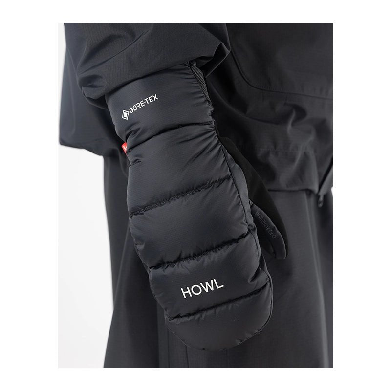 Howl GORE-TEX Down Snowboard Mittens - Black - 7B Boardshop