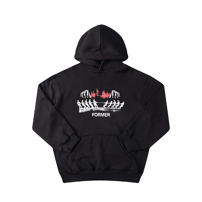 Former Engineered Hoodie Men's Fleece Sweatshirt – Black - 7B Boardshop