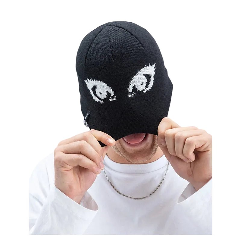 Beyond Medals Jacquard Beanie Eyes - Black - 7B Boardshop