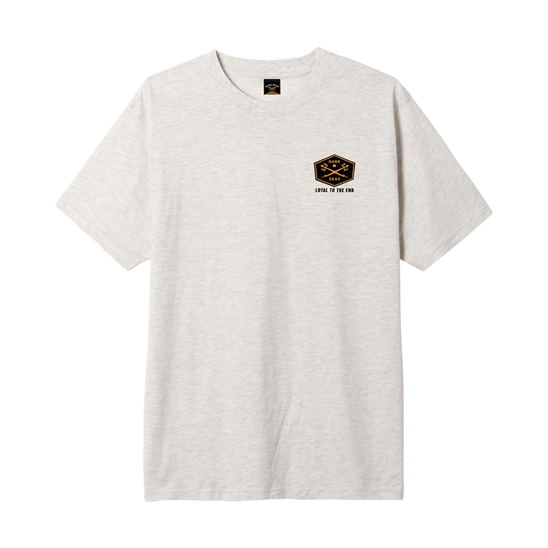 Dark Seas Faithful Friend Men's Mineral Tee – Heather Oatmeal - 7B Boardshop