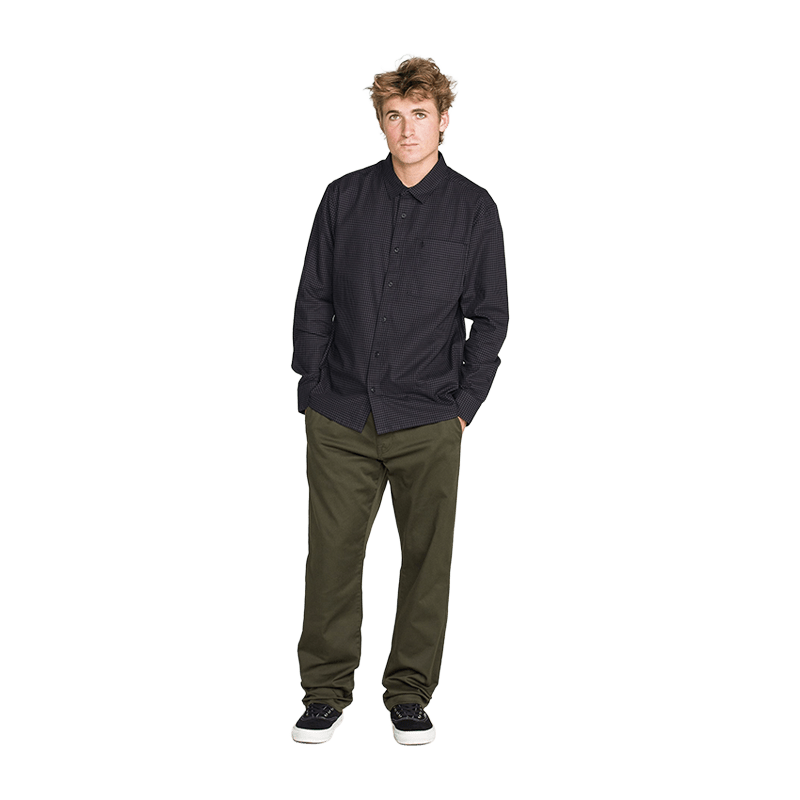 Volcom Glasnow Men's Long Sleeve Woven Shirt - 7B Boardshop