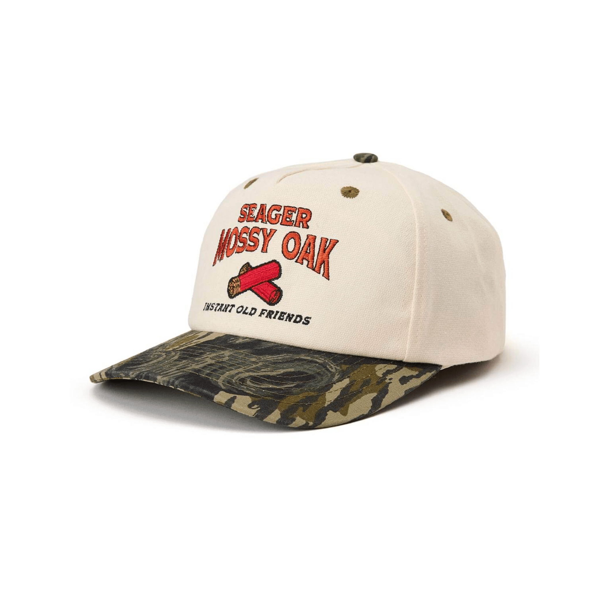 Seager X Mossy Oak Gone Hunting Snapback - Cream/Camo - 7B Boardshop