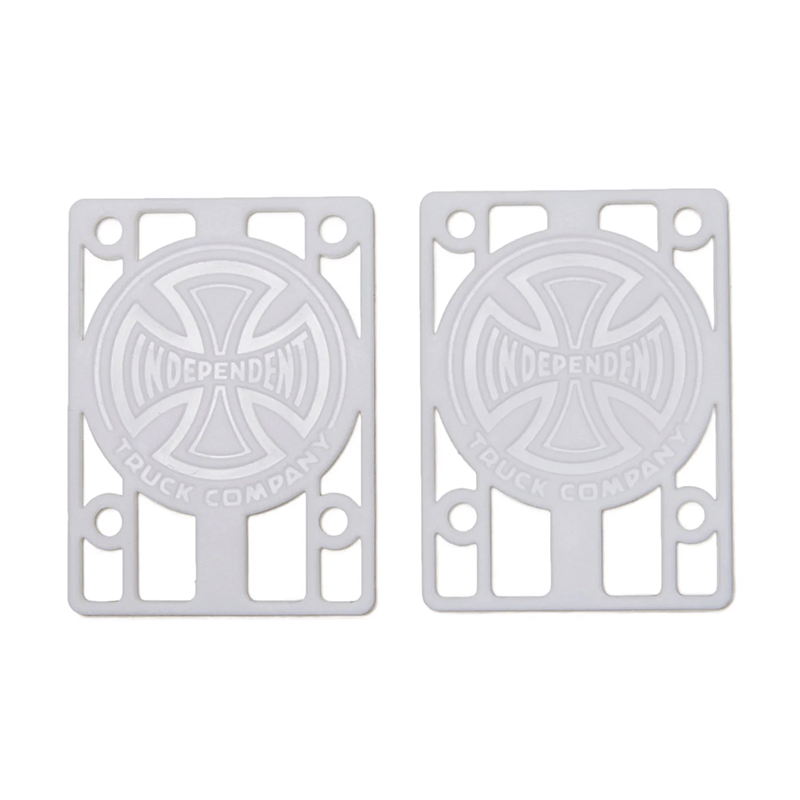 Independent Genuine Parts Risers 1/8 White Box 12 Pack single - 7B Boardshop