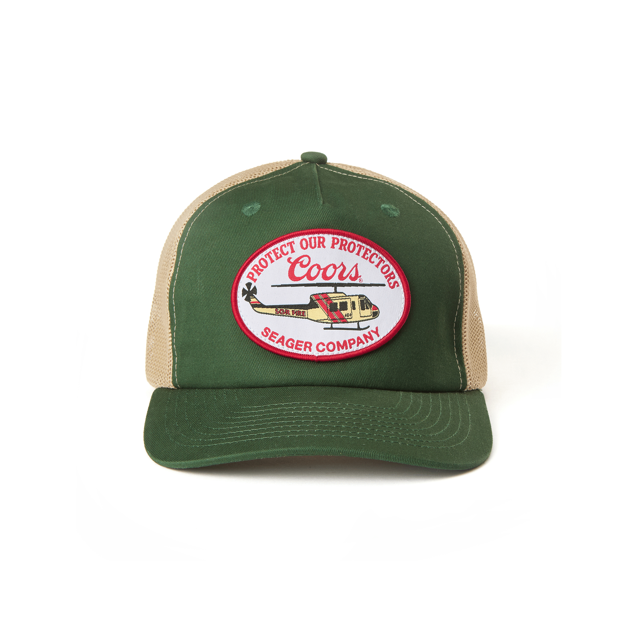 Seager X Coors Banquet Helo Trucker Green - 7B Boardshop