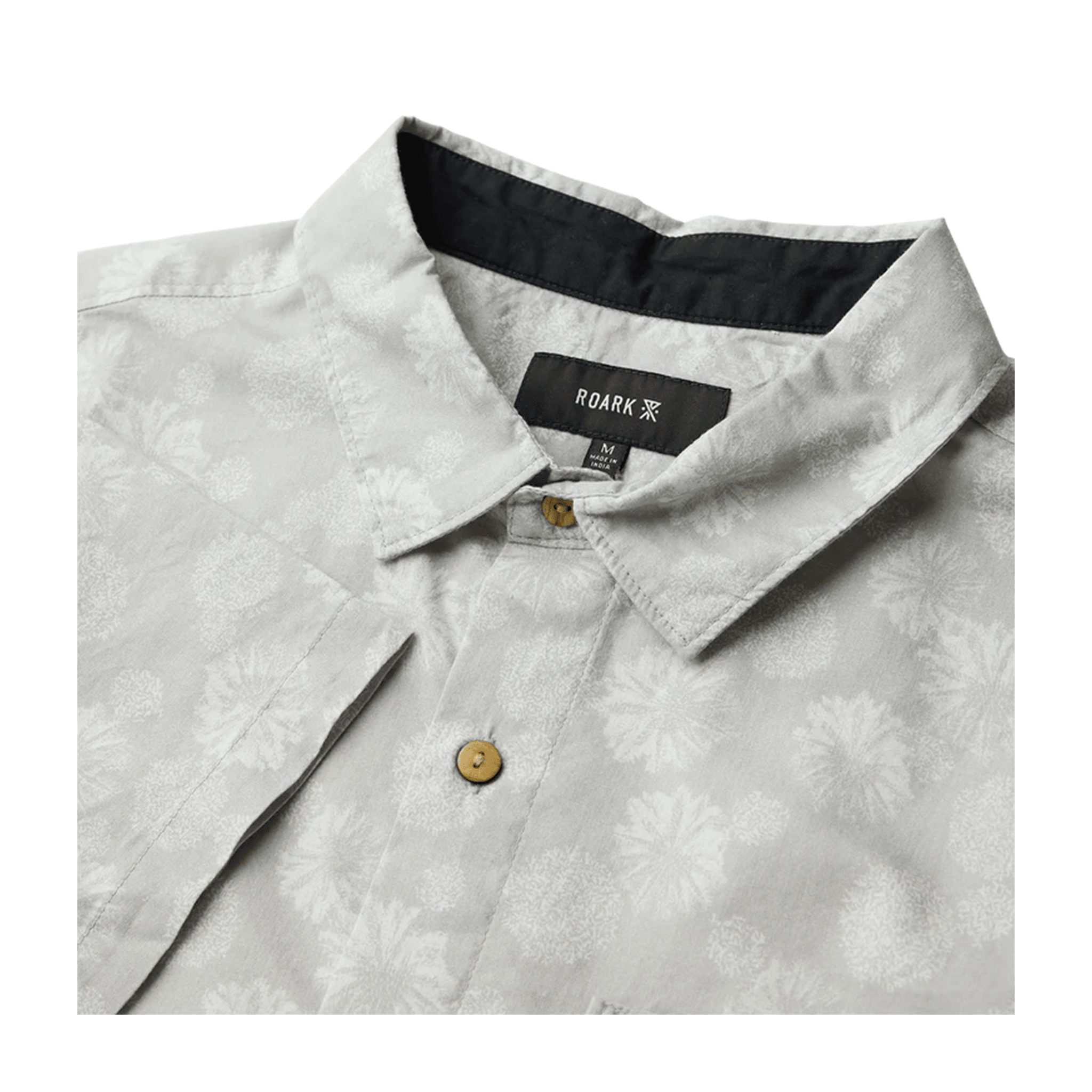 Roark Journey Short Sleeve Button Up - Grey - 7B Boardshop