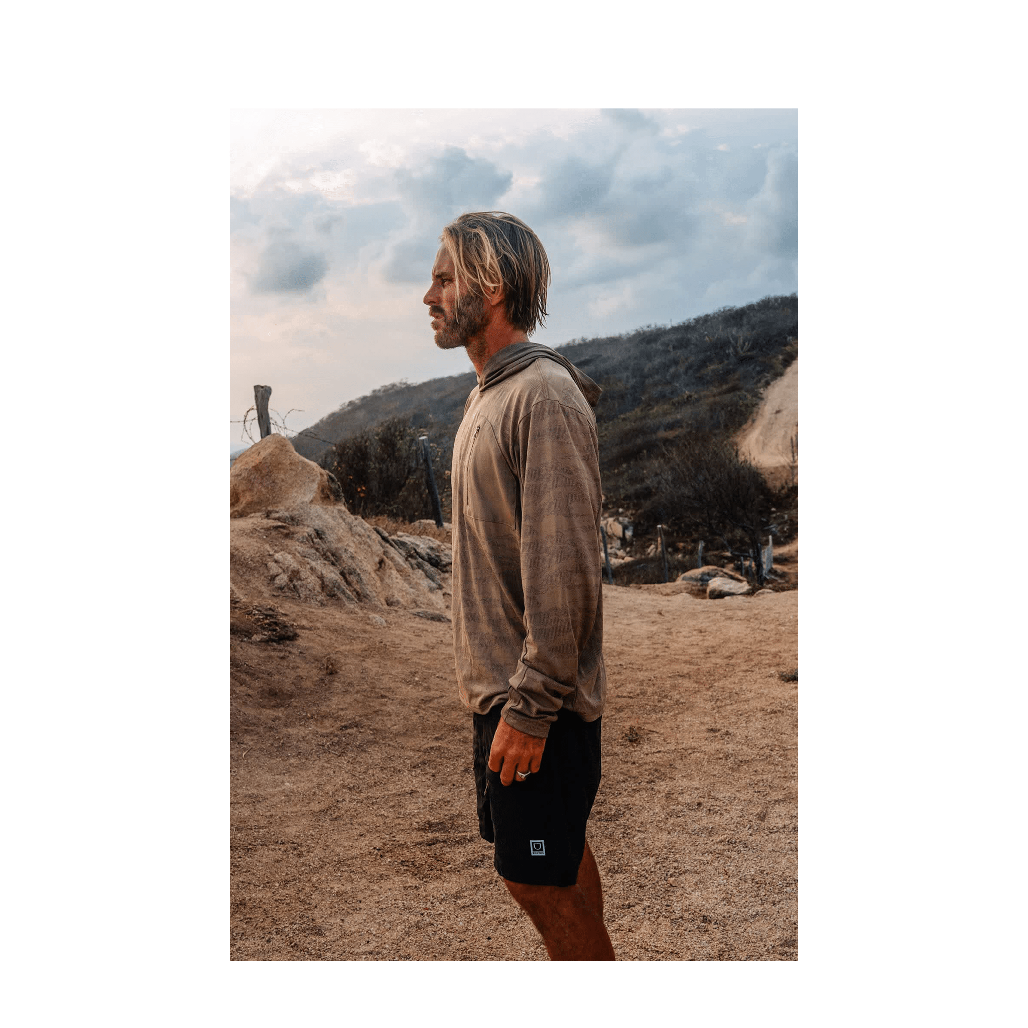 Brixton Journey L/S Sun Hoodie | Desert Tiger Camo - 7B Boardshop