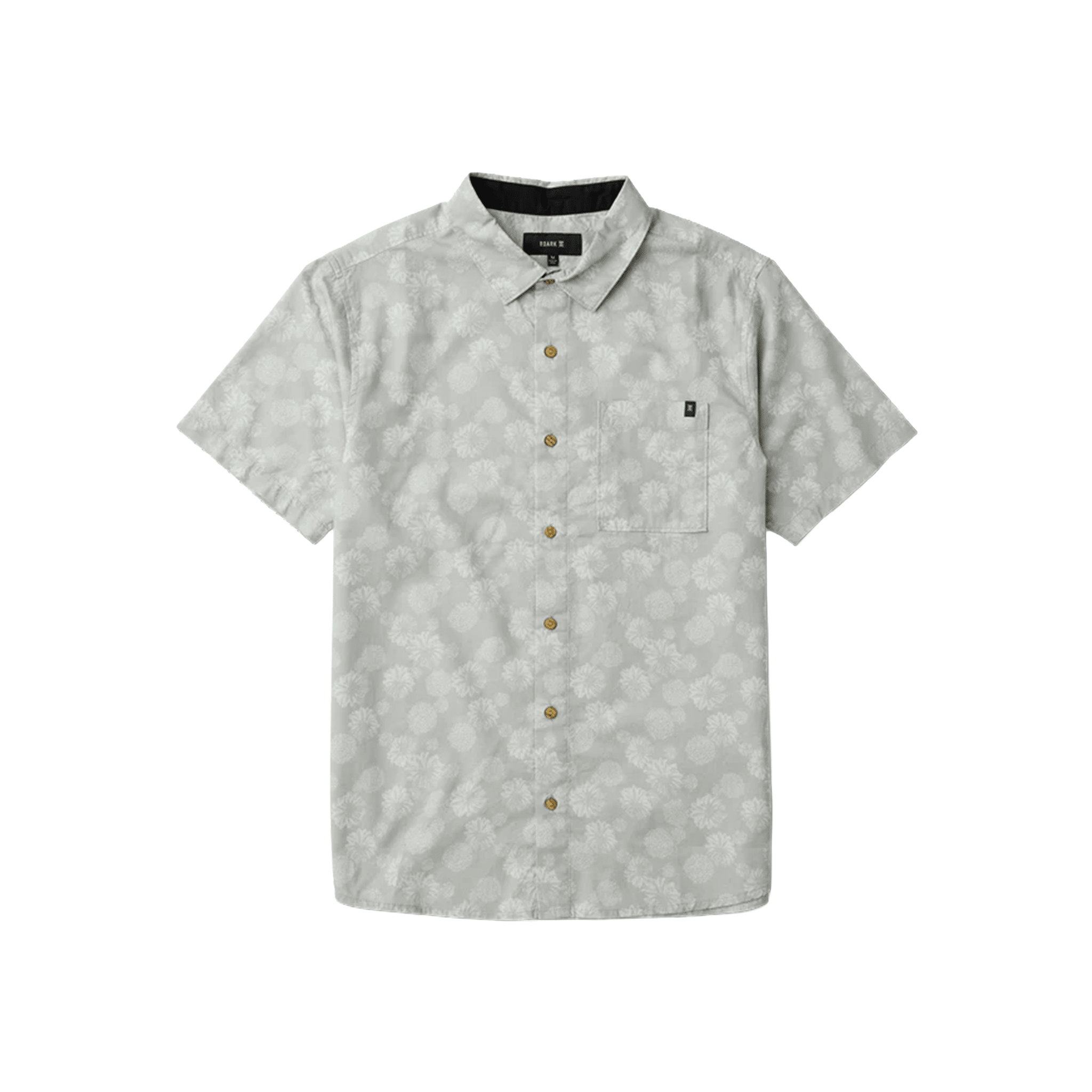 Roark Journey Short Sleeve Button Up - Grey - 7B Boardshop