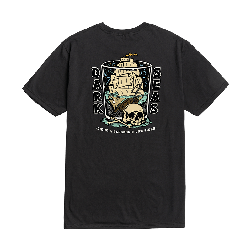 Dark Seas Liquor & Legends Tee - Men's Short Sleeve T-Shirt - 7B Boardshop
