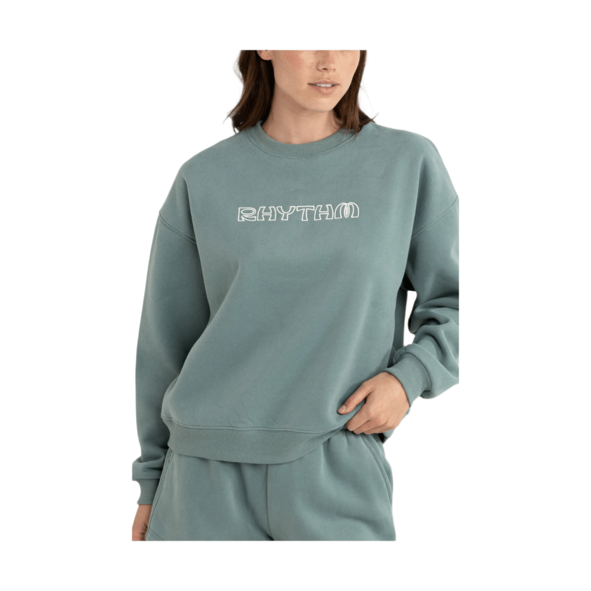 Rhythm - Logo Crew Neck Fleece - 7B Boardshop