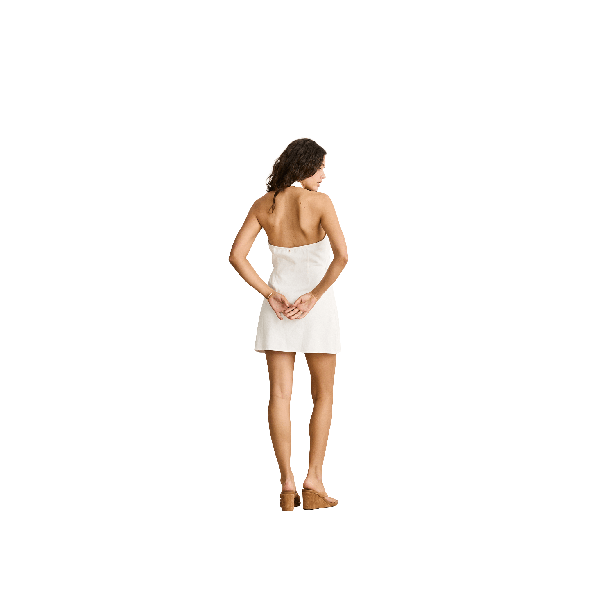 Rhythm Louise Wrap Mini Dress | White - 7B Boardshop