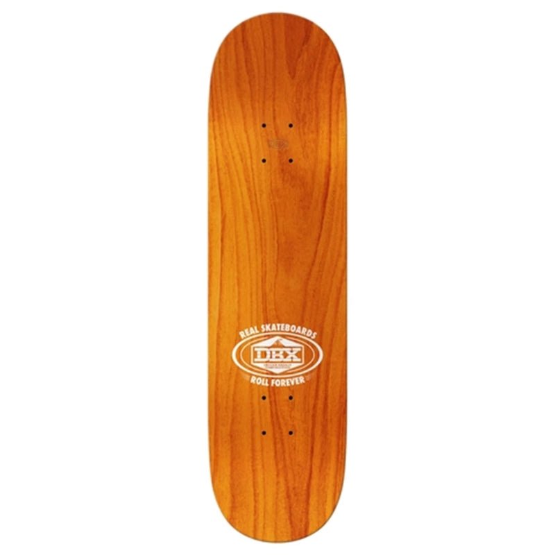 Real Skateboards DBX Oval Yellow 8.38" Full Shape Skateboard Deck - 7B Boardshop