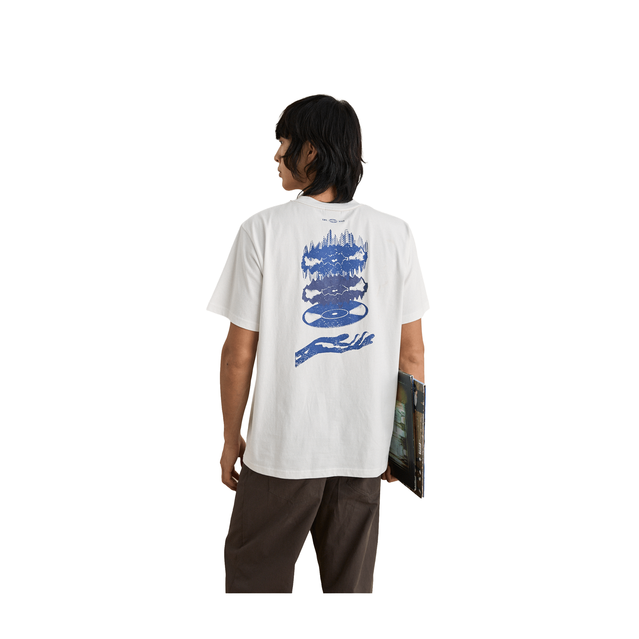 Rhythm Phasers Graphic Vintage T-Shirt | White - 7B Boardshop