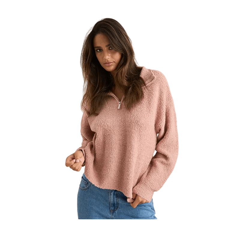 Rhythm Quinn Zip Knit - 7B Boardshop