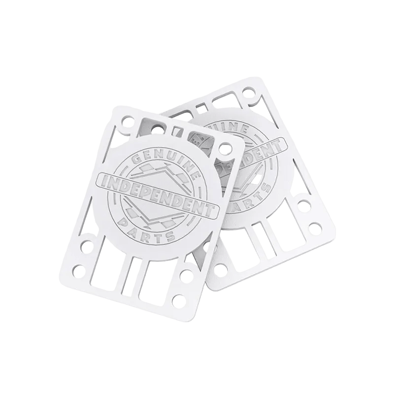 Independent Genuine Parts Risers 1/8 White Box 12 Pack single - 7B Boardshop