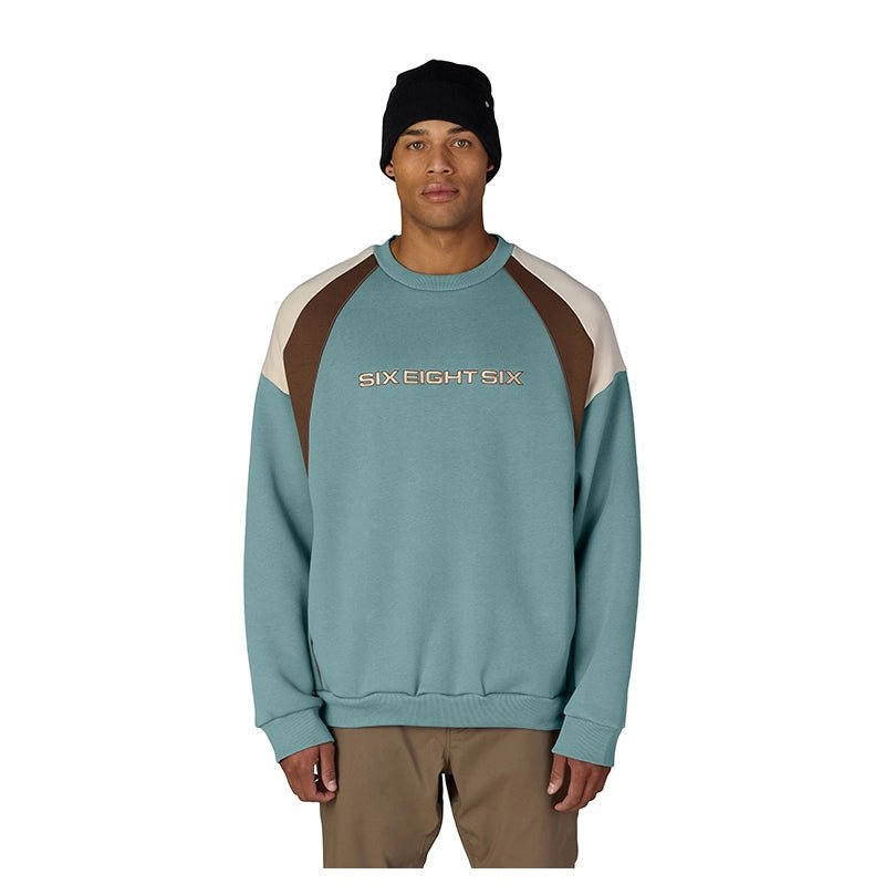 686 Reserved Premium Heavyweight Crew Neck Sweatshirt – Pale Fern - 7B Boardshop