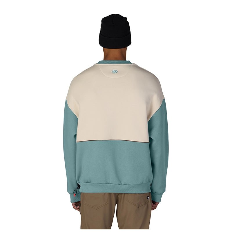 686 Reserved Premium Heavyweight Crew Neck Sweatshirt – Pale Fern - 7B Boardshop