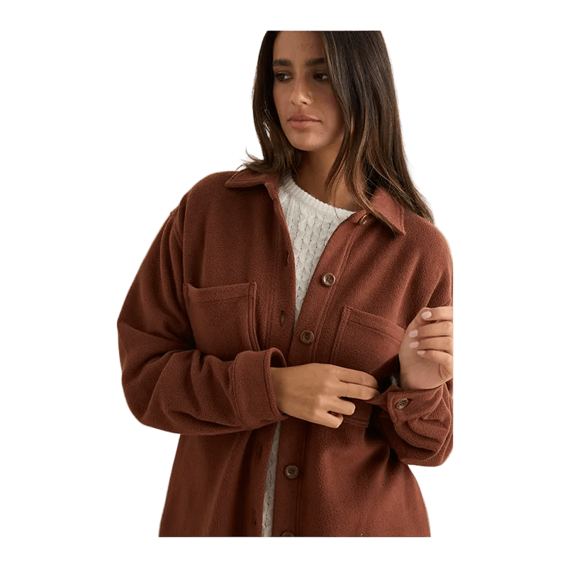 Rhythm Reverse Fleece Shacket - 7B Boardshop