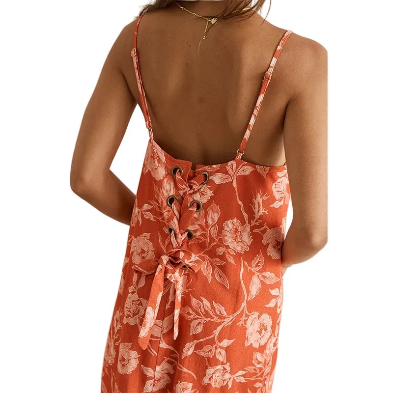 Rhythm Rosalie Floral Lace-Up Mini Dress – Women's - 7B Boardshop