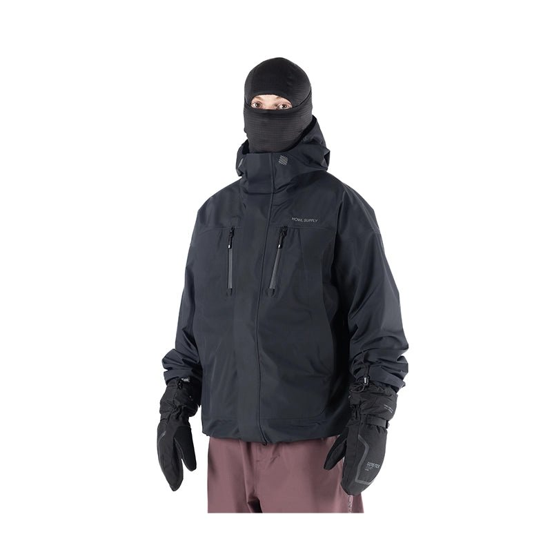 Howl Shell Snowboard Jacket - Black - 7B Boardshop