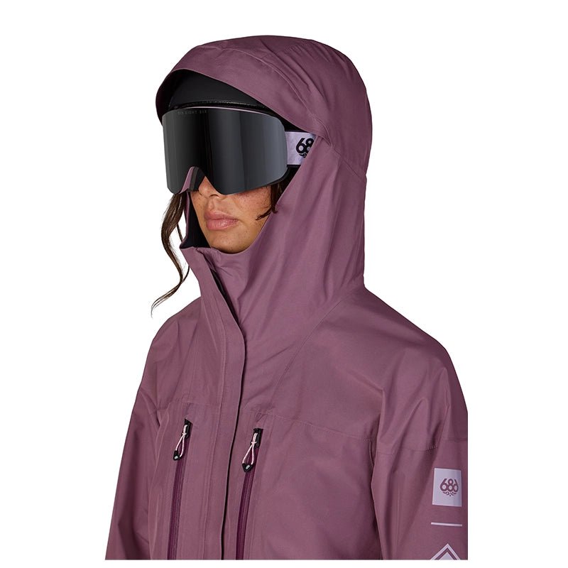 686 Women's Gore-Tex Skyline Thermagraph Jacket 2027 – Black Plum - 7B Boardshop