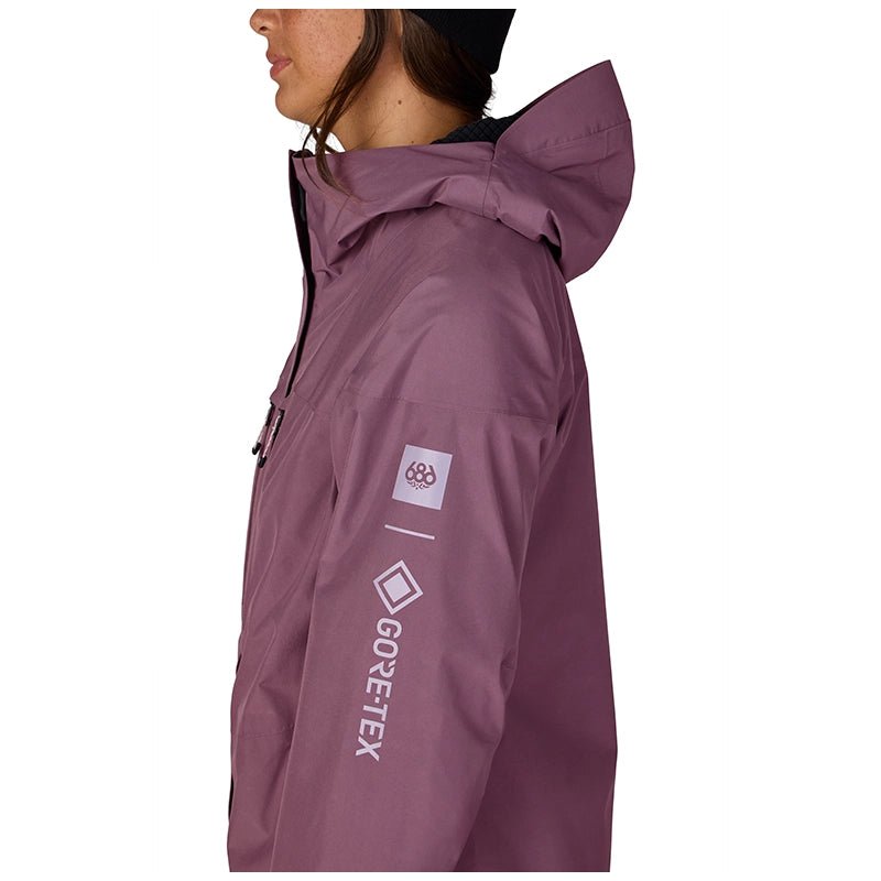 686 Women's Gore-Tex Skyline Thermagraph Jacket 2027 – Black Plum - 7B Boardshop