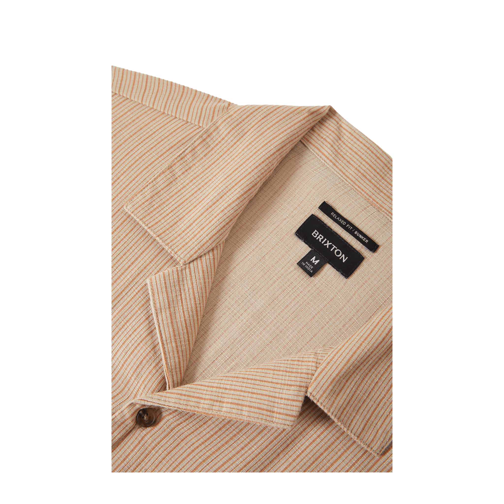 Brixton Bunker Slub Short Sleeve Woven Shirt - 7B Boardshop