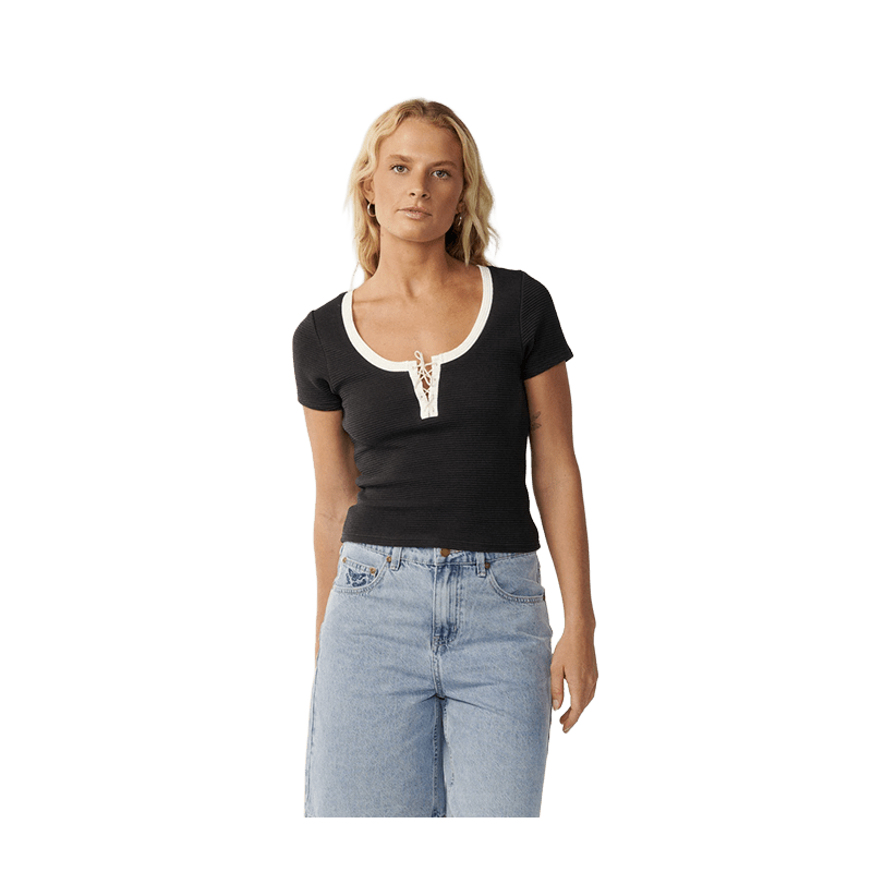 Rip Curl Retro Swell Tee β Cotton-Stretch Short Sleeve - 7B Boardshop