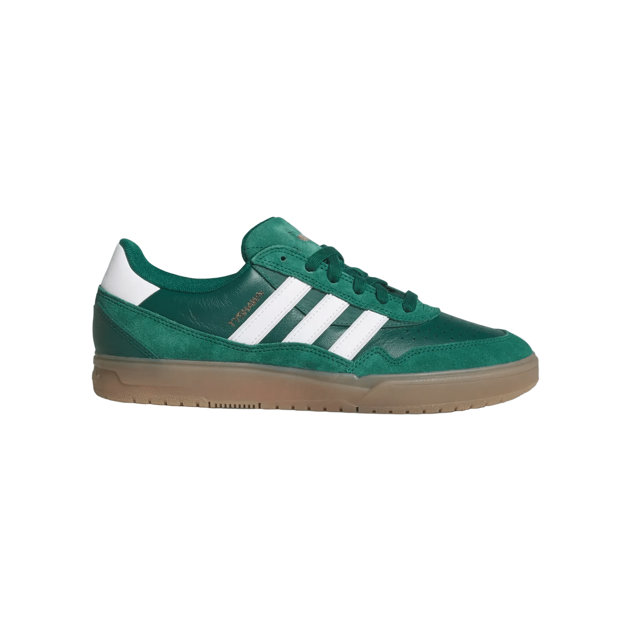 Adidas Tyshawn II Skate Shoe - Collegiate Green / Cloud White / Gum - 7B Boardshop