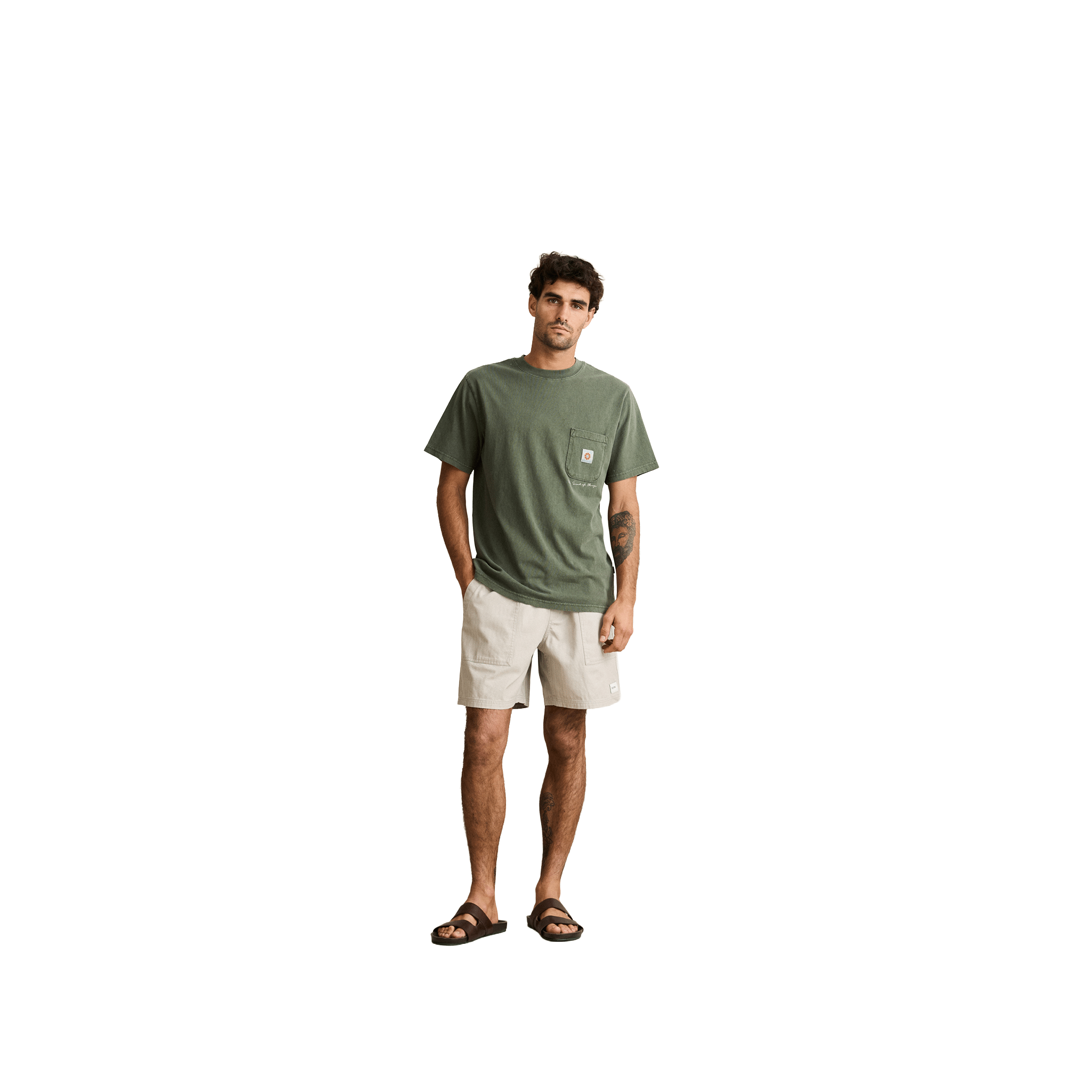 Rhythm Vintage Pocket Tee – Forest - 7B Boardshop