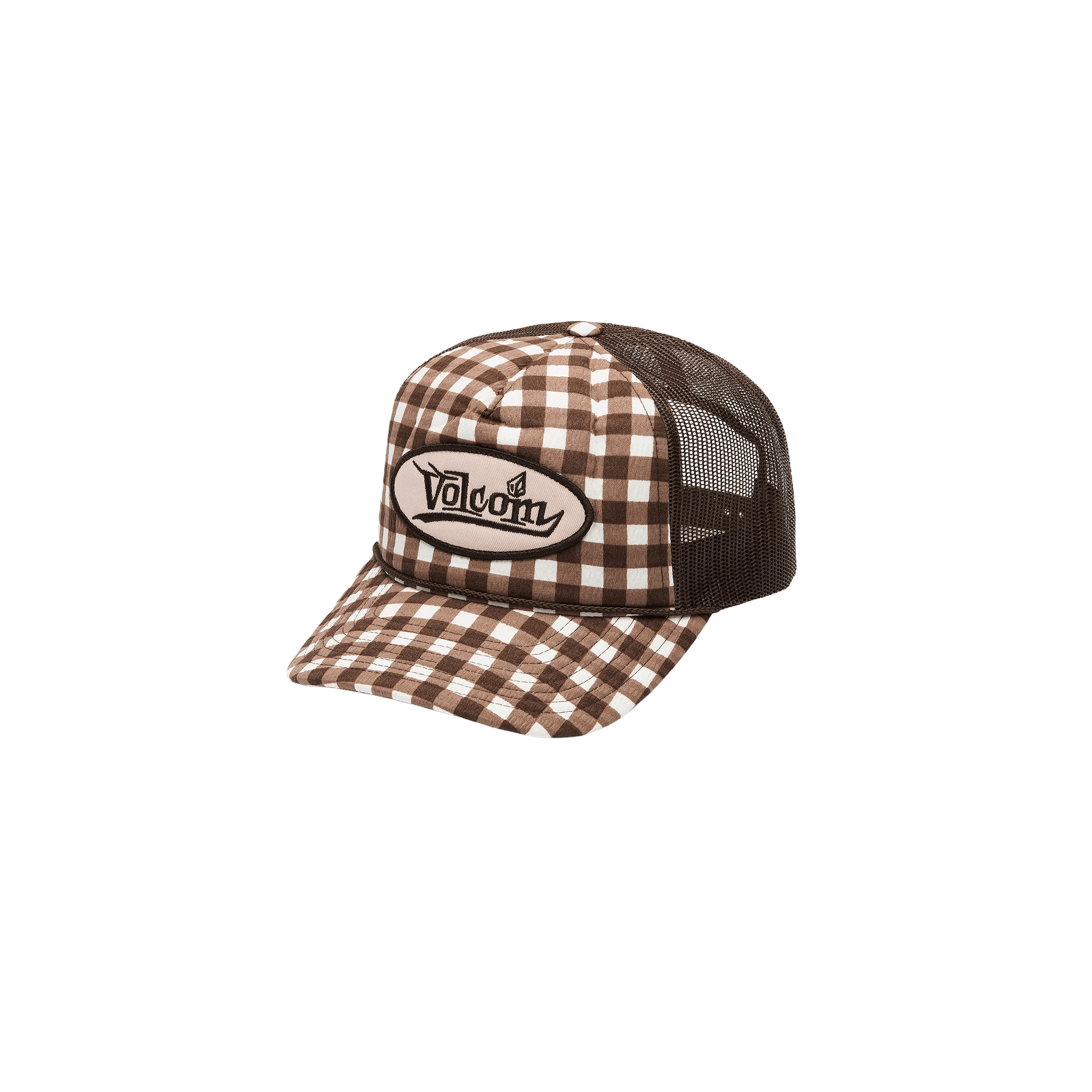 Volcom Stone Plaid Trucker Hat – Unstructured 6 - Panel Cap - 7B Boardshop