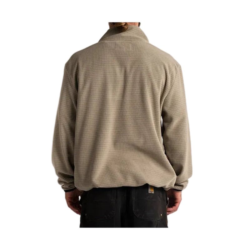 Autumn Vortex Quarter Zip Fleece - Pebble - 7B Boardshop