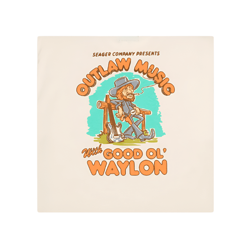 Seager x Waylon Jennings Outlaw Tee - 7B Boardshop