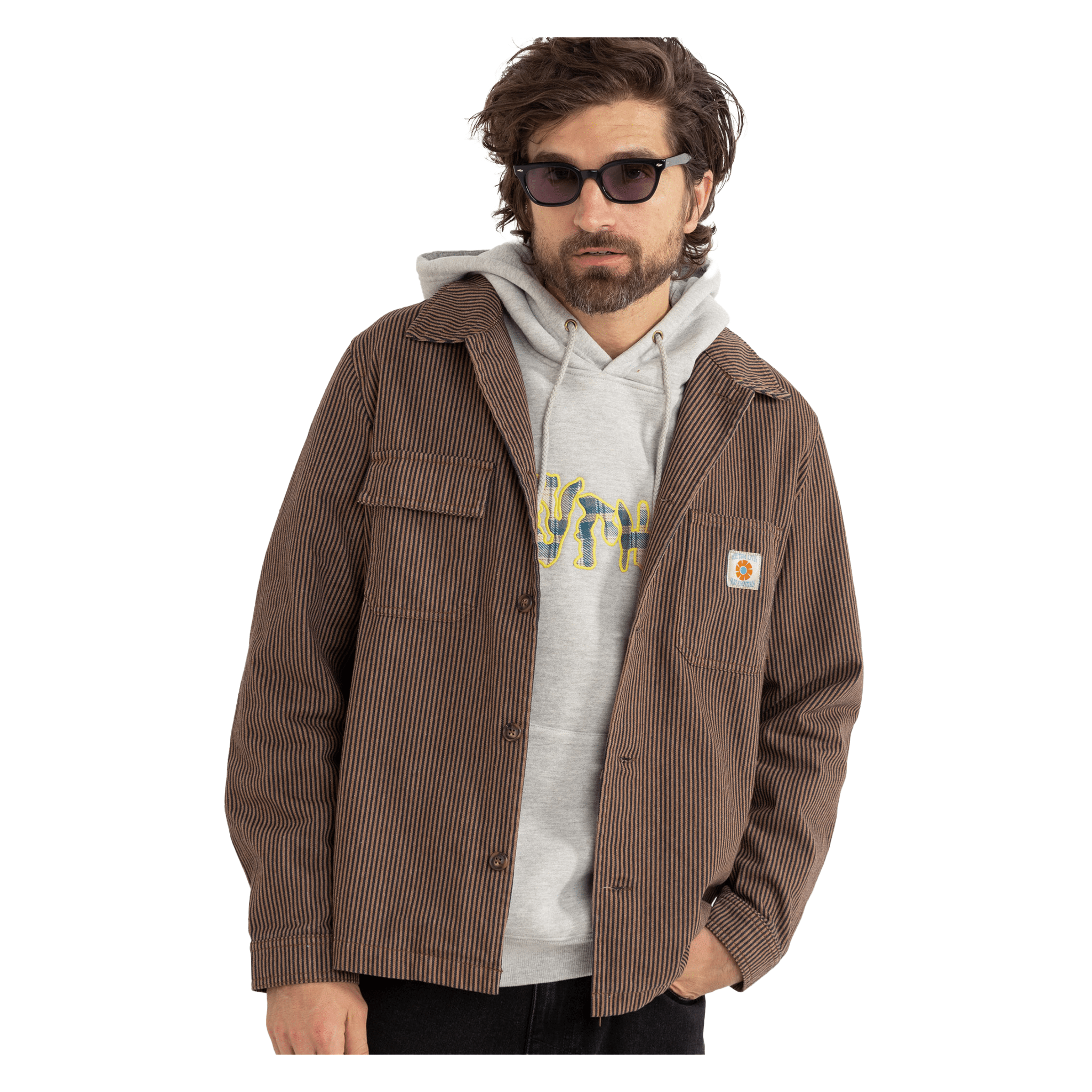 Rhythm - Hickory Stripe Work Shirt - 7B Boardshop