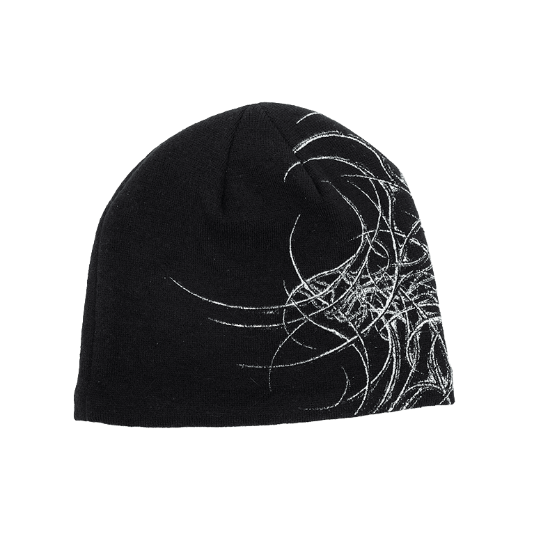 Public General Skully Beanie - Black - 7B Boardshop